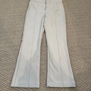 Zara Taupe Faux Leather Trousers